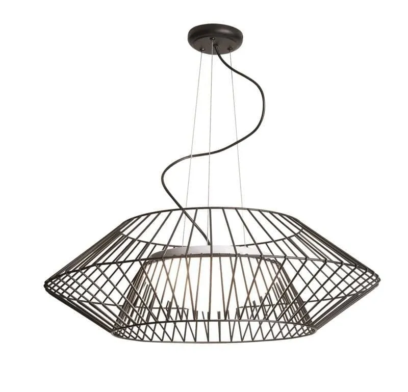 Suspension Zambelis-1545 noire diamètre 650 mm