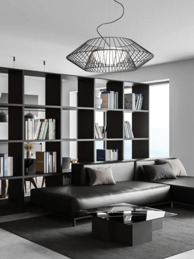 Suspension Zambelis-1545 noire diamètre 650 mm