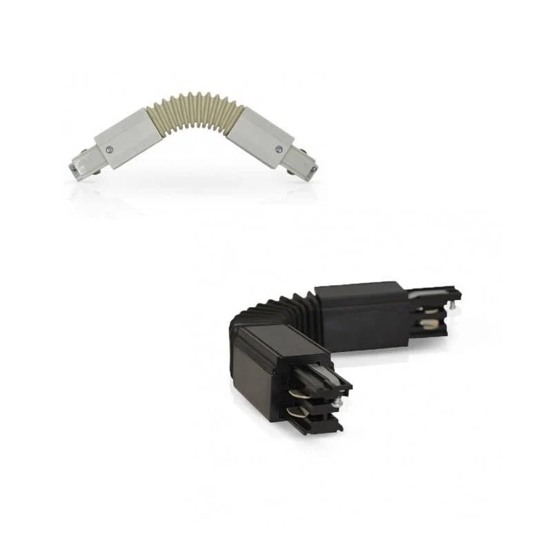 Connecteur flexible pour rail 3 allumages