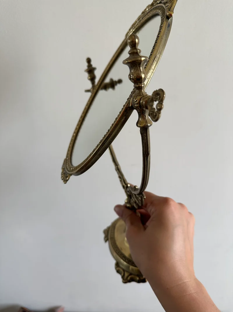 Miroir psyché en bronze