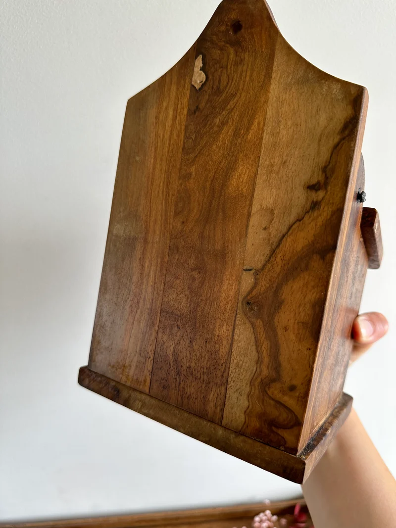 Boite à sel en bois d'olivier