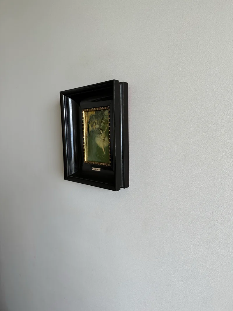 Plaque émaillée représentation de E.Degas
