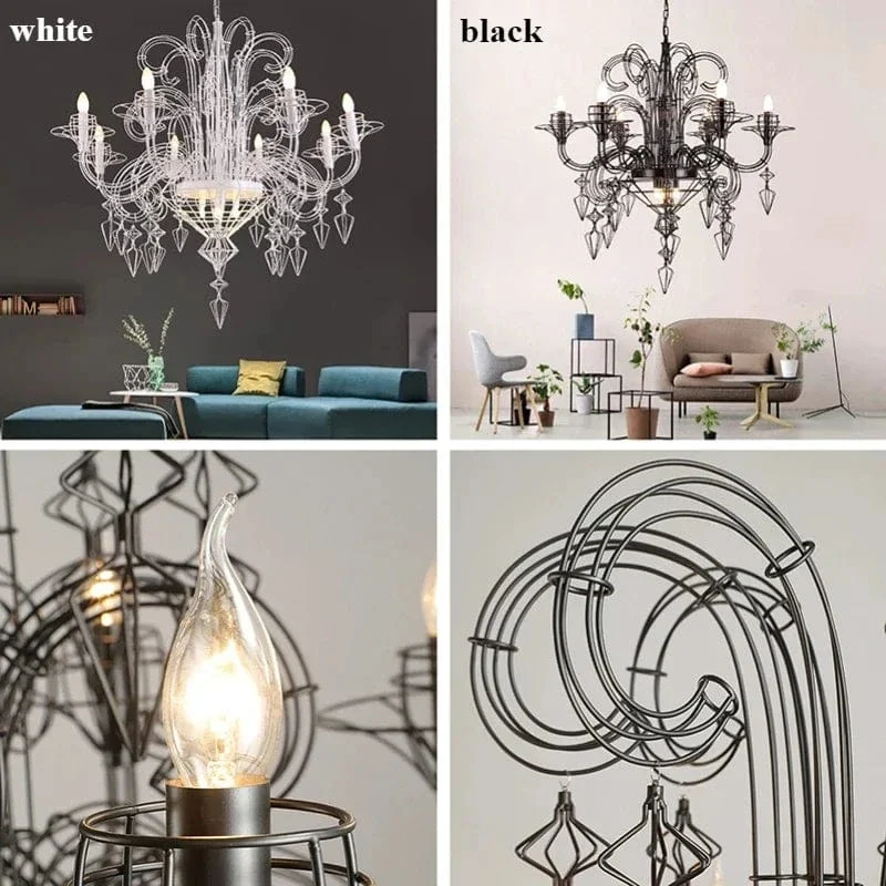 Chandelier Baroque en Fer