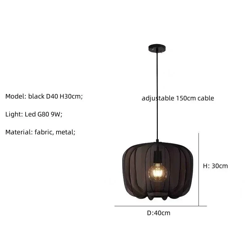Lampe Nordique en Tissu