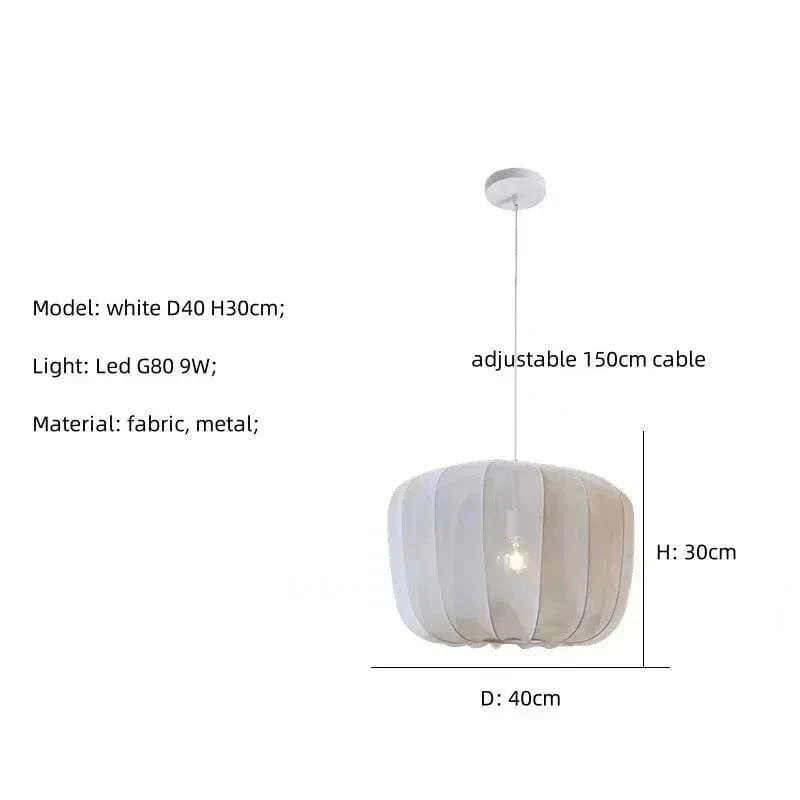Lampe Nordique en Tissu