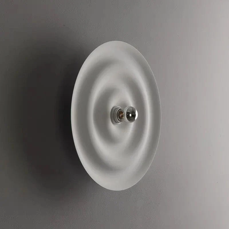 Nordic modern circular wall lamp background wall staircase corridor entrance designer water ripple decorative lighting fixture