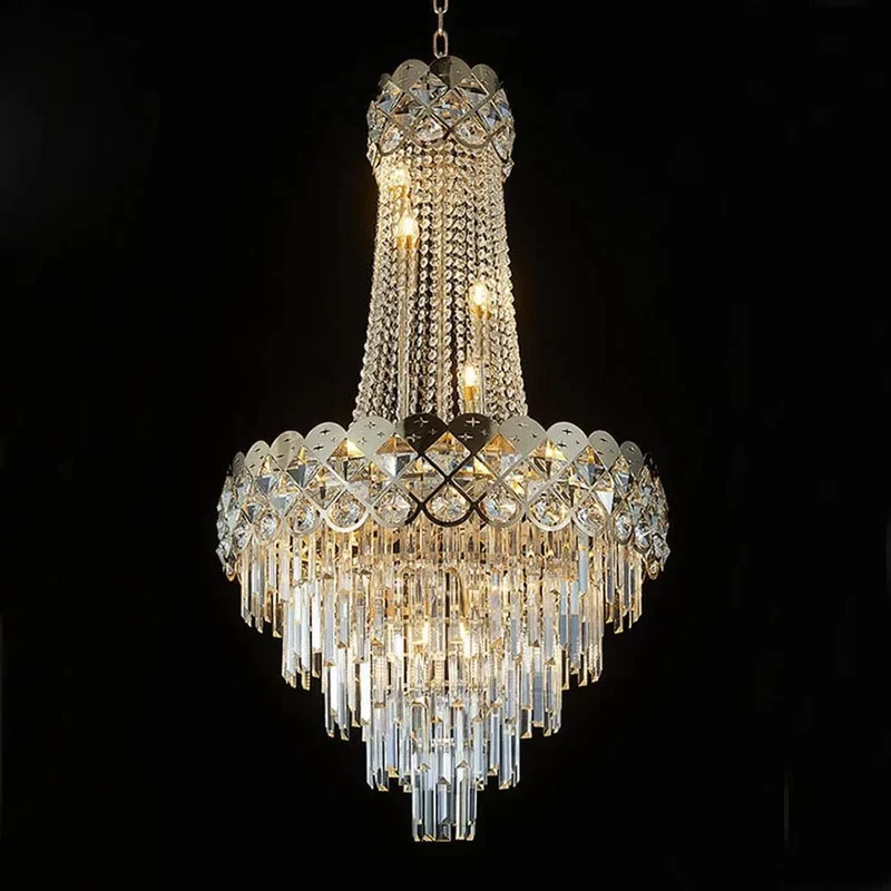 Grand Lustre Chandelier Verre