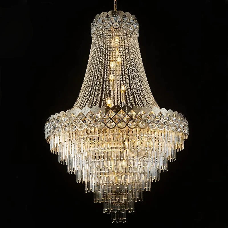 Grand Lustre Chandelier Verre