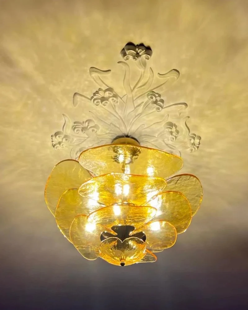 Plafonnier Moderne pour Salon en Verre