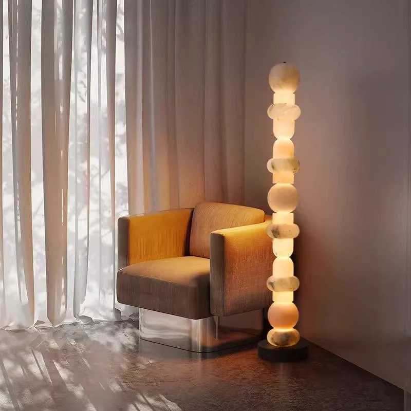 Lampe Haute pour Hotel en Marbre