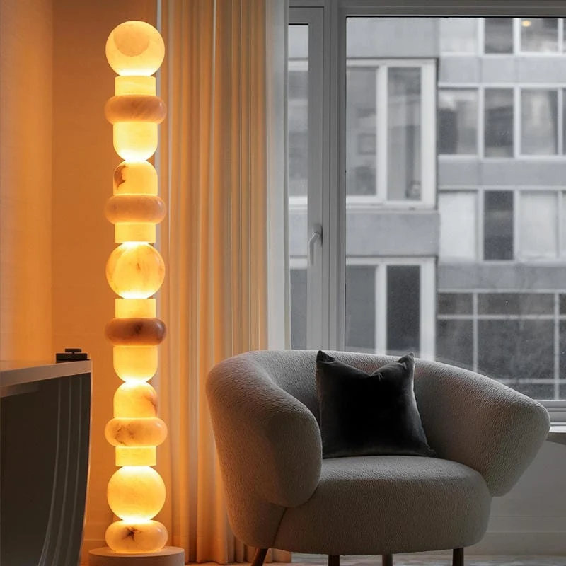 Lampe Haute pour Hotel en Marbre