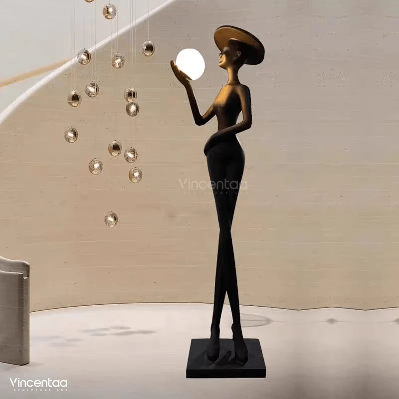 Luminaire Decoratif Sculpture Femme