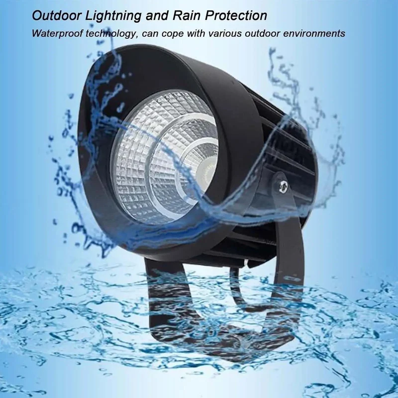 Tough As Nails 25W Green LED Flood Light With Rotatable Die Cast Aluminum Housing And Slick IP65 Tempered Glass Lens Built For Yard Projects That Beat Rain And Snow All Day Long