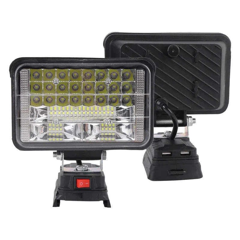 Heavy Duty Cordless LED Flood Light With USB Power Ports And Bad Boy 50 Watt Shop Lamp Bringing Knockout 5400 Lumen Glow And No Sweat Setup For Your Next Garage Build Or Job Site