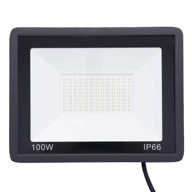 Heavy Duty Outdoor Flood Light Featuring Blazing 8000 Lumens And Rock Solid 100 Watt Output With Weather Resistant IP66 Housing And Dead Simple Plug In Setup For Garage Work And Weekend DIY Builds That Really Shine Outdoors