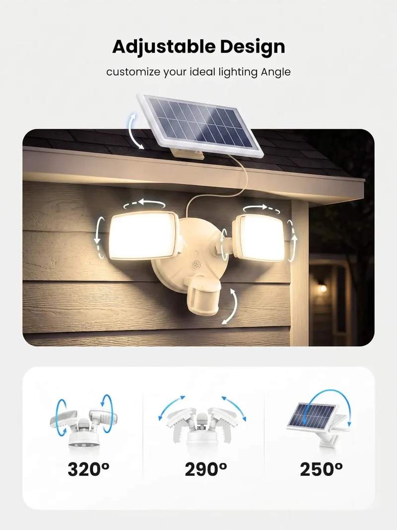 Real Deal 36W Solar LED Security Floodlights Sporting Crisp PIR Motion Sensor For Yard And Driveway Totally Cordless Weather Hardened Setup Cuts Your Monthly Utility Bill