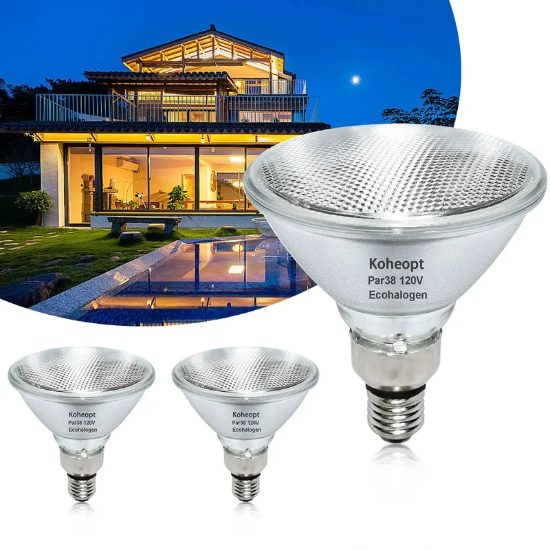 Heavy Duty PAR38 Flood Light Bulbs 2 Pack E26 Base 90 Watt Halogen Dimmable 2700K Warm White Glow Indoor Outdoor Porch Lighting Truly Smooth Controls And Top Shelf Vibe