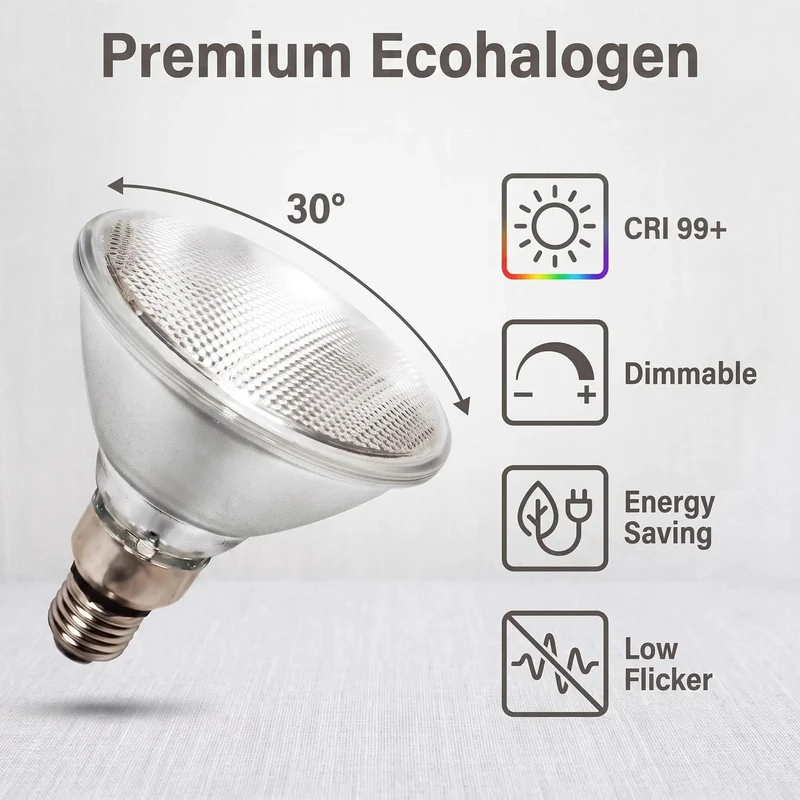 Heavy Duty PAR38 Flood Light Bulbs 2 Pack E26 Base 90 Watt Halogen Dimmable 2700K Warm White Glow Indoor Outdoor Porch Lighting Truly Smooth Controls And Top Shelf Vibe