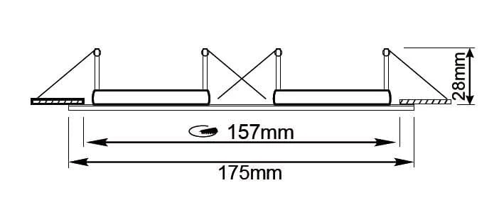 Spot encastrable orientable double blanc