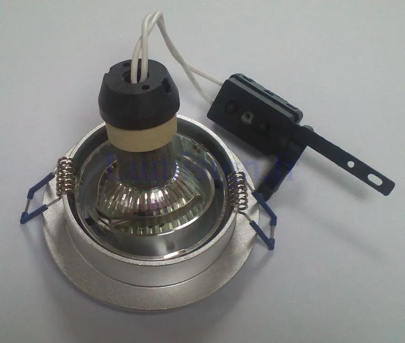 Spot encastrable orientable alu brossé rond