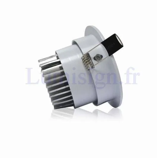 Spot encastrable orientable LED COB 12W éclairage froid