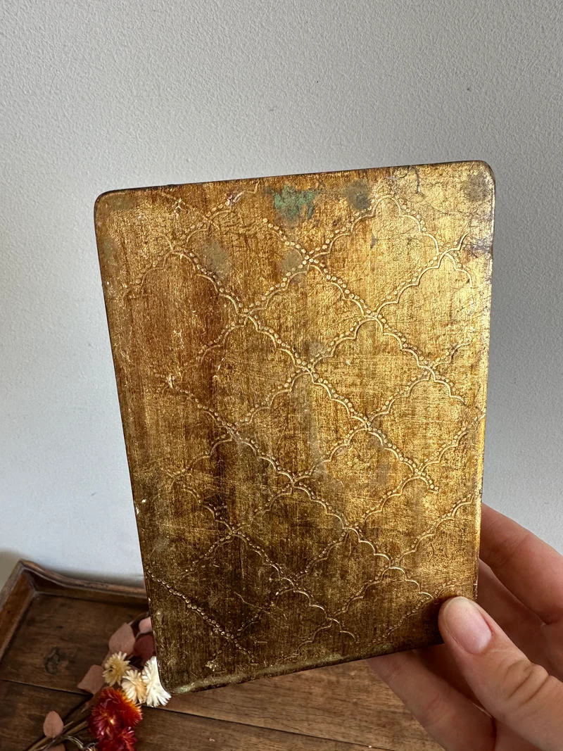 Boite en bois style florentin pour jeux de carte