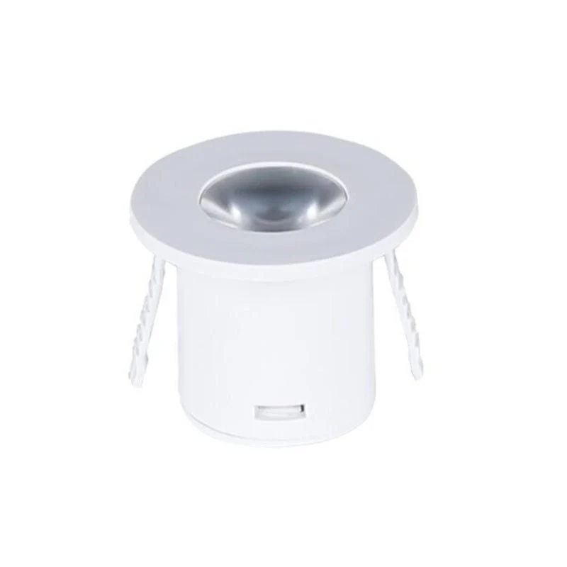 Mini Spot LED Encastrable 1W 90° Rond Blanc