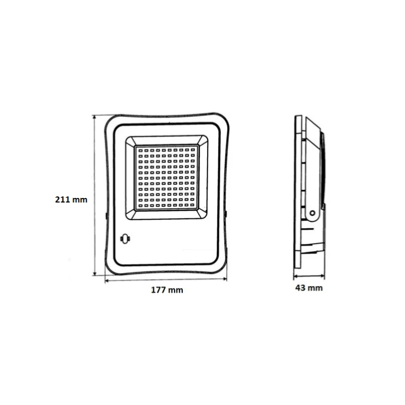 Projecteur Solaire LED 8W IP65 (Panneau Solaire + Télécommande Inclus)