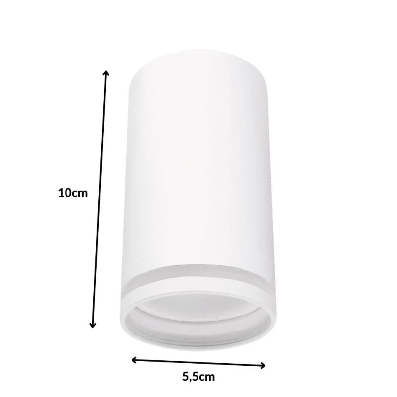 Spot LED Design en saillie BLANC pour ampoule GU10
