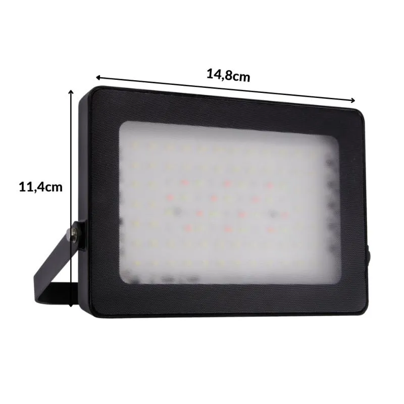 Projecteur LED RGBW 20W IP65 Noir