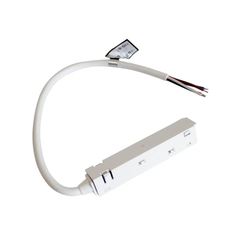 Connecteur Linéaire pour Rail Magnétique 48V 4 fils BLANC