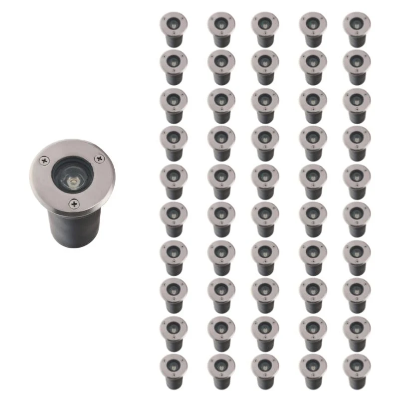 Spot Extérieur Encastrable LED IP65 220V Sol 3W 45° - Pack de 50