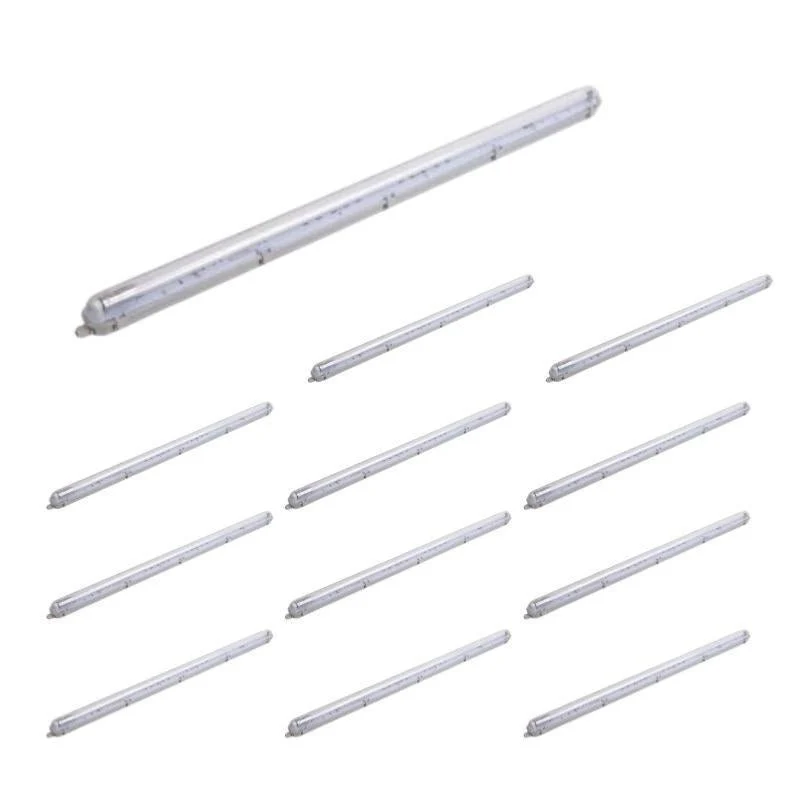 Pack de 12 - Kit de Réglette LED étanche + 1 Tube Néon LED 150cm T8 22W