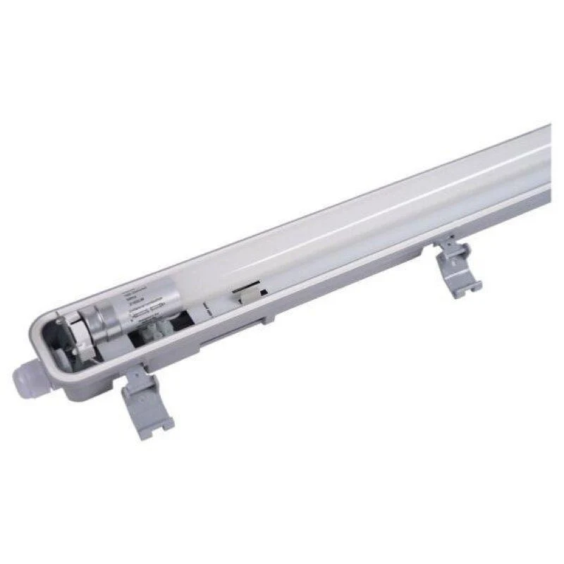 Pack de 12 - Kit de Réglette LED étanche + 1 Tube Néon LED 150cm T8 22W