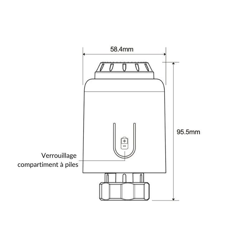 Tête Thermostatique Connectée ZigBee Universelle