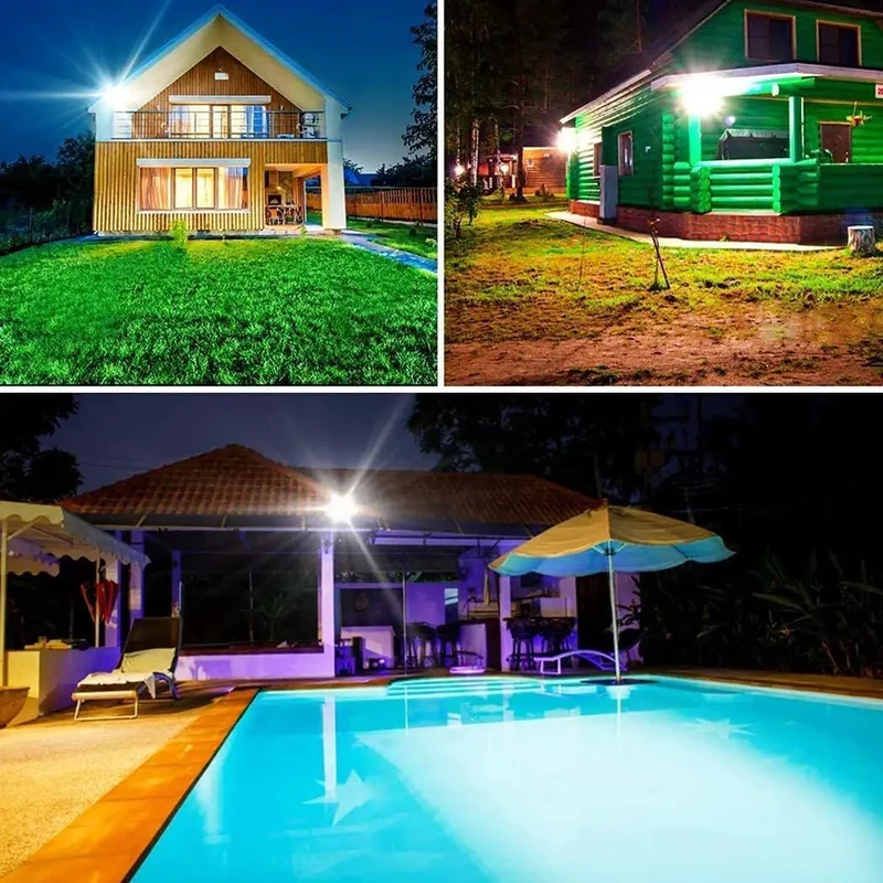 Super Brite 100W Solar Flood Light Includes RF Remote, 12000 Lumens Of Outdoor Illumination, Dusk To Dawn Functionality For Yard Or Driveway, Easy Peasy Wall Mount Setup For Ultimate Nighttime Visibility