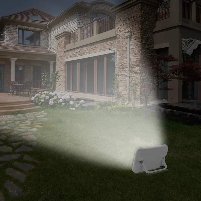 Slick High Output Solar Floodlight With 180 Degree Adjustable Head And Adaptive Light Sensor For Tough Yard Wall Mounted Security Illumination Pairs With A No Sweat Wireless Remote To Keep Your Perimeter Looking Badass After Dark