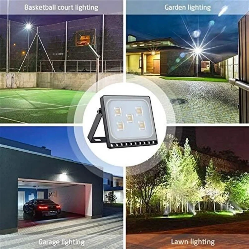Badass 100W LED Flood Light With Tough As Nails Waterproof Shell For Ultimate Outdoor Security On Yards Garages And Sidewalks Delivers Insane Warm Glow Saves Money On Energy Bills Brings Home 8000 Lumens Of Crisp Reliable Illumination Always