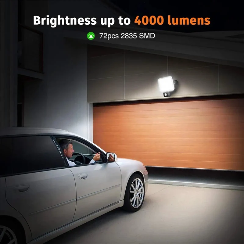 50W Led Outdoor Flood Light With Motion Activated Pir Sensor And Ip67 Weatherproof Housing Delivers Foolproof Brightness For Yards Garages Patios And Lots Making Nighttime Setup A Total Breeze No Sweat