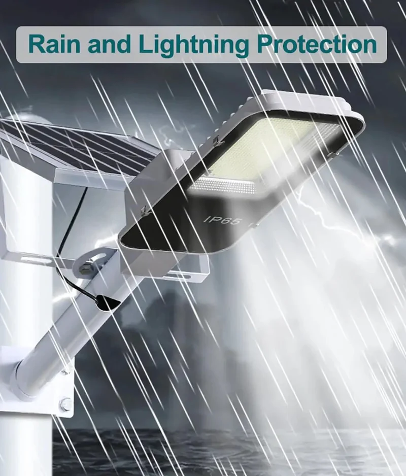 Badass Heavy Duty Solar Street Lights With 150W Output And 600 Super Bright Led Diodes For Outdoor Security Plus Slick Waterproof Remote Control Flood Lighting For Driveways