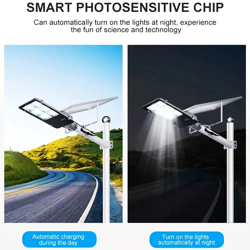 Built Tough Solar Street Lights Outdoor, Drop Your Electric Bill With IP65 Weatherproof Dusk To Dawn Security Flood Lights, Rock Solid Pole Wall Mount LEDs For Driveway And Commercial Lots