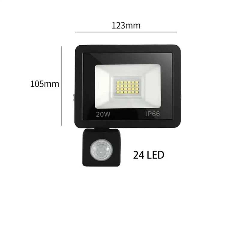 Tough As Nails Led Flood Light With Automatic Pir Motion Sensor Waterproof Outdoor Security Spotlight Wall Lamp For Driveway Street Yard Or Warehouse In 30 50 Or 100 Watt Soft Warm Illumination