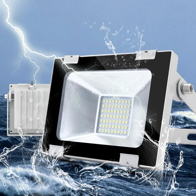 Badass 12 Pack 30W Led Outdoor Floodlights 3000 Lumen Security Spotlights Ip65 Waterproof Daylight White Wall Mount Exterior Lighting Built Tough No Sweat