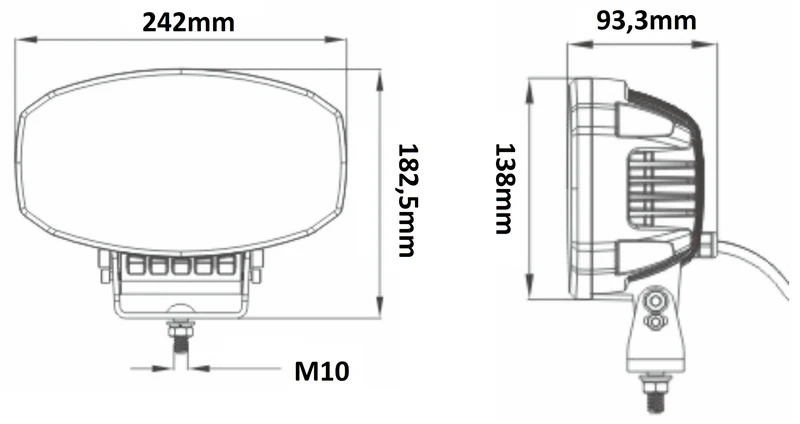 Lampe de conduite à LED avec DRL