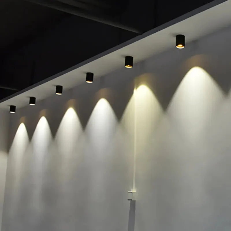 Spot en Saillie LED Noir pour Ampoule GU10