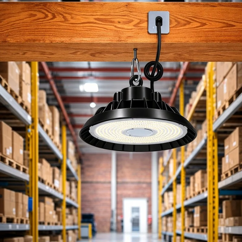 Cloche LED Industrielle 200W 120° NOIR - Pack de 5