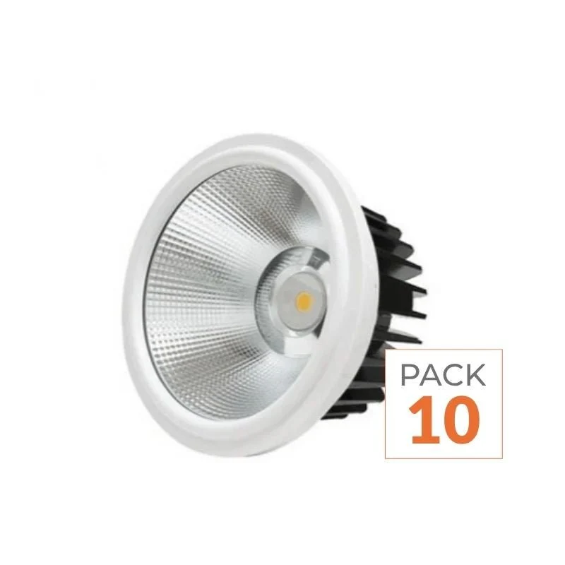Pack de 10 - Ampoule LED 20W AR111 COB Rond