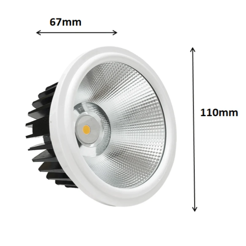 Pack de 5 - Ampoule LED 20W AR111 COB Rond