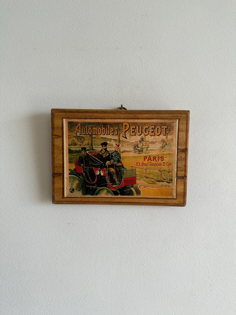 Images publicitaires sur bois