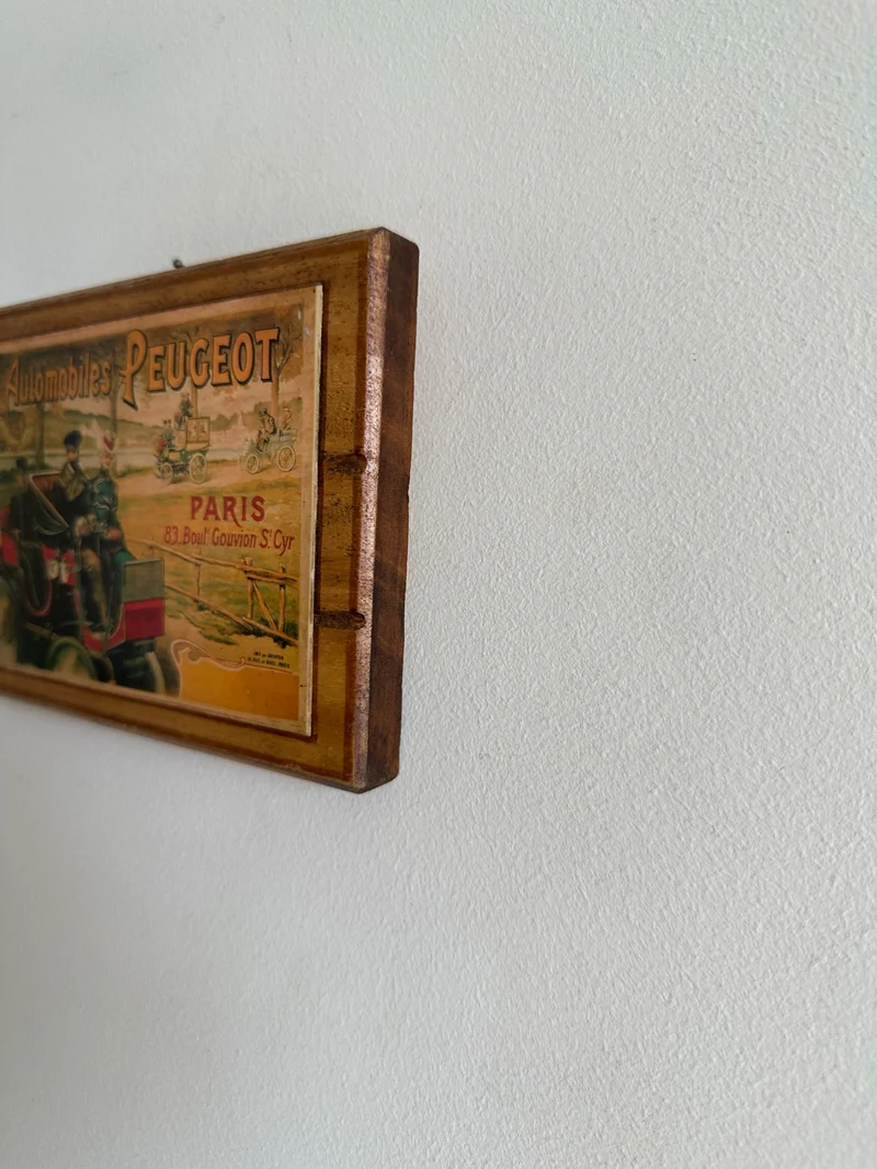 Images publicitaires sur bois